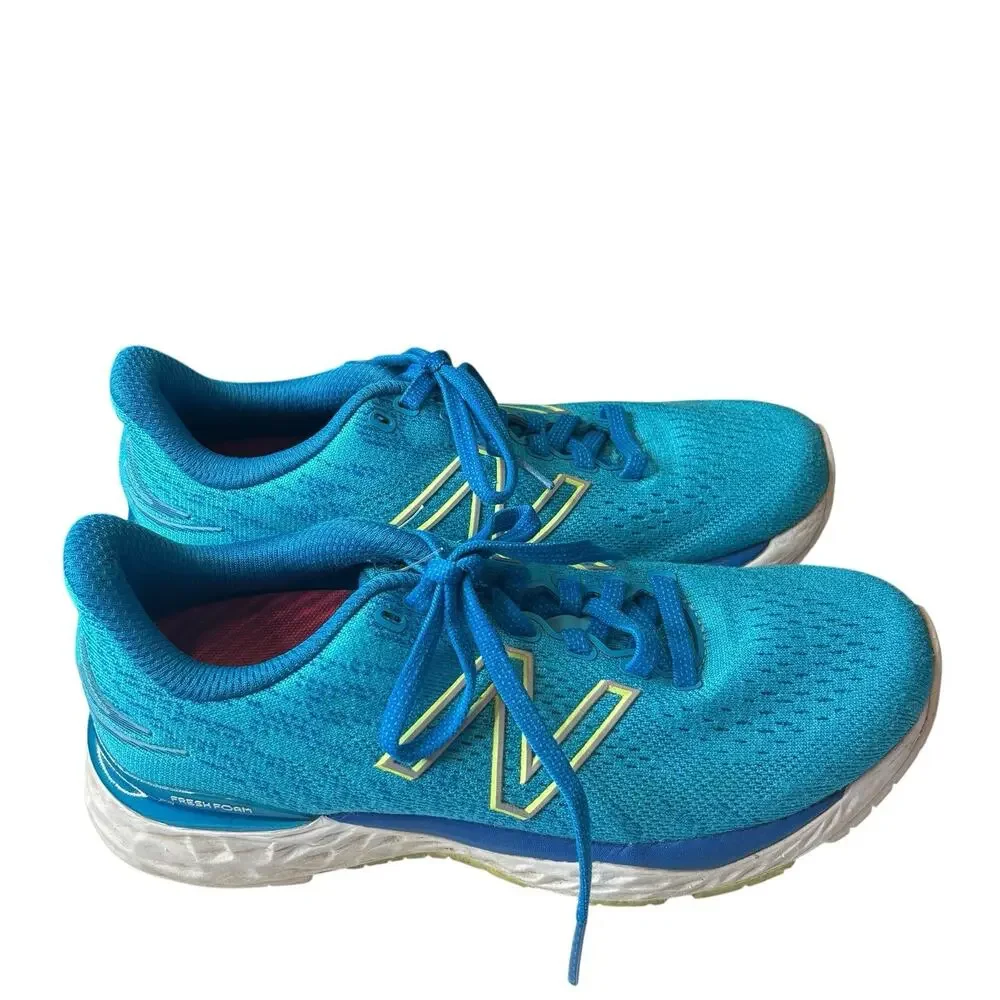 New Balance Womens Blue Fresh Foam 880v10 Running Shoes Size 5.5 Fitness Comfort